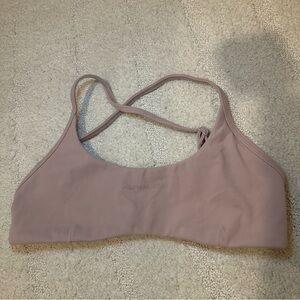 Alphalete Women’s Aura Strappy Bra Porcelain Pink Gym Lifting Workout Size XS